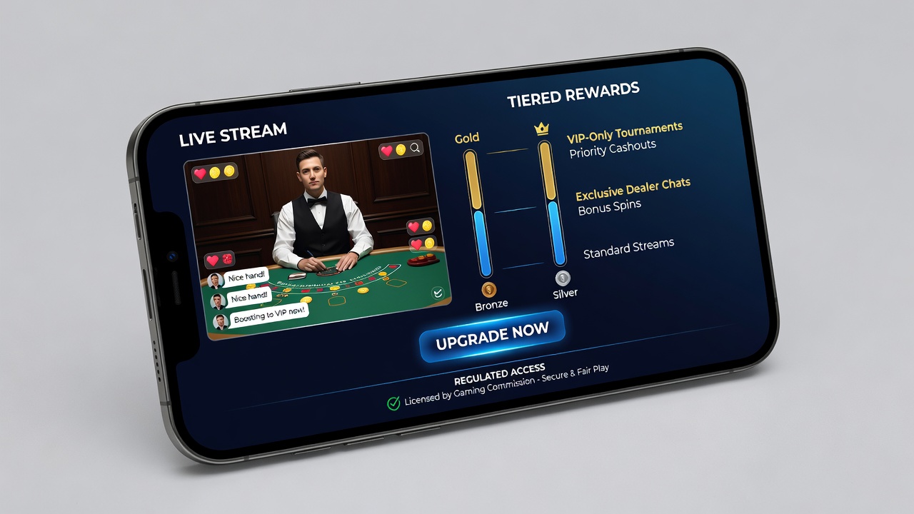 Gestaffelte Belohnungszugriffe in Live-Stream-Umgebungen mobiler Casino-Apps