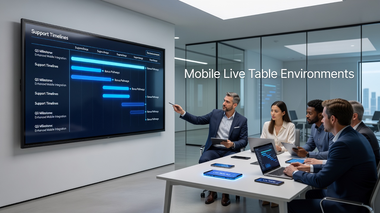 Mobile Live-Tischumgebungen mit Support-Interaktionen und Bonusfortschritt