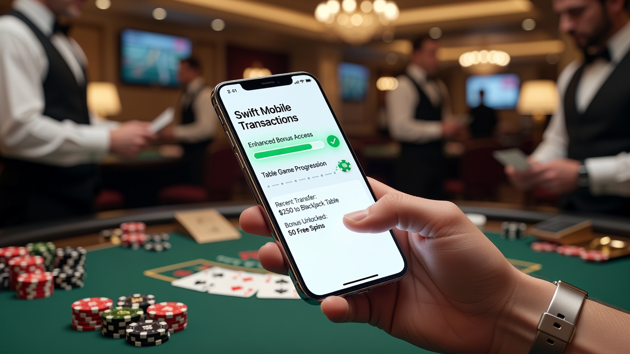 Schnelle mobile Transaktionen in Online-Casinos ermöglichen sofortigen Bonuszugriff