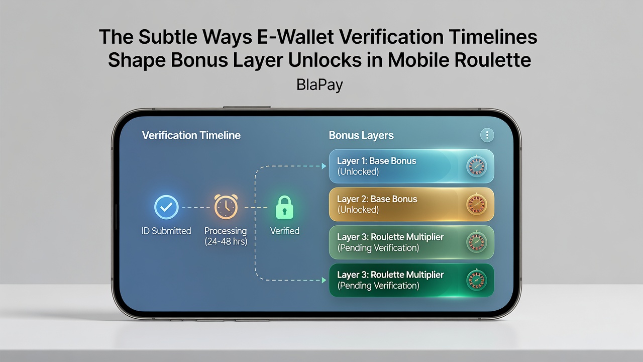 Darstellung von Bonus-Fortschrittsbalken in mobilen Roulette- und Blackjack-Apps während E-Wallet-Verifizierung