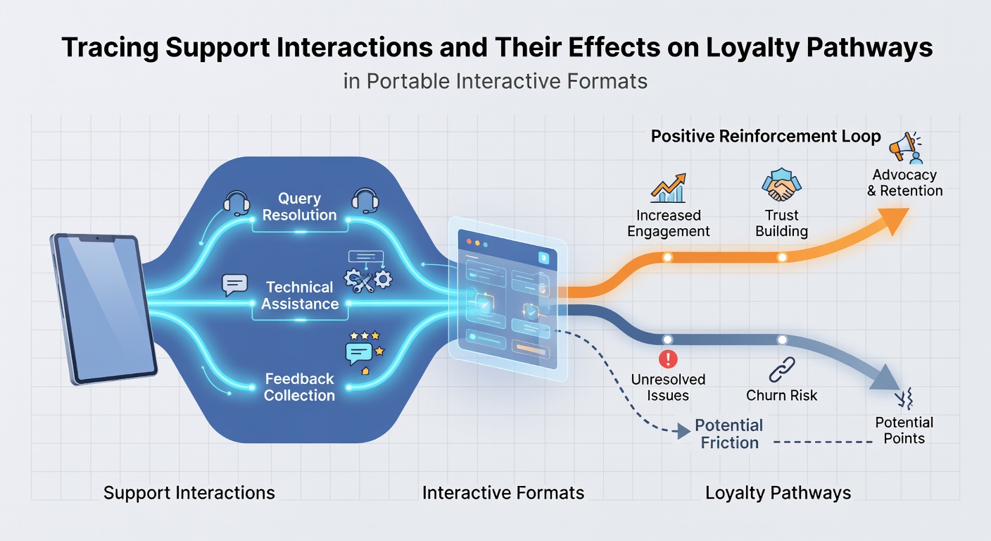 Darstellung von Loyalitätspfaden und Support-Datenflüssen in portablen interaktiven Systemen